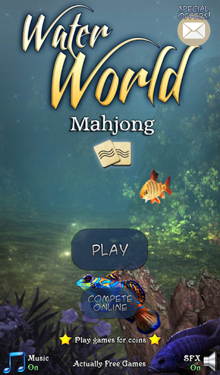 Hidden Mahjong: Underwater World Captura de tela 0