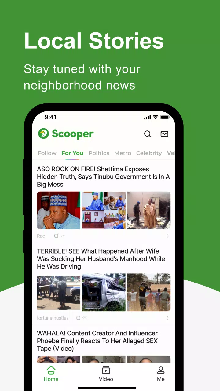 Scooper News: News Around You Captura de tela 0