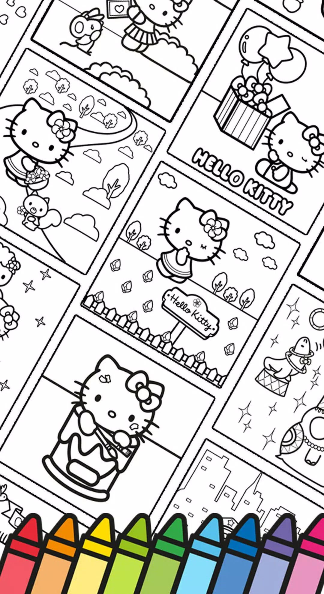 Hello Kitty: Livre Coloriage Capture d'écran 2