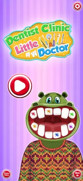 Hippo’s Doctor : Dentist Games Captura de tela 2