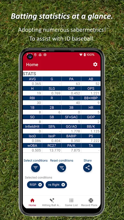 Batting STATS Manager स्क्रीनशॉट 0