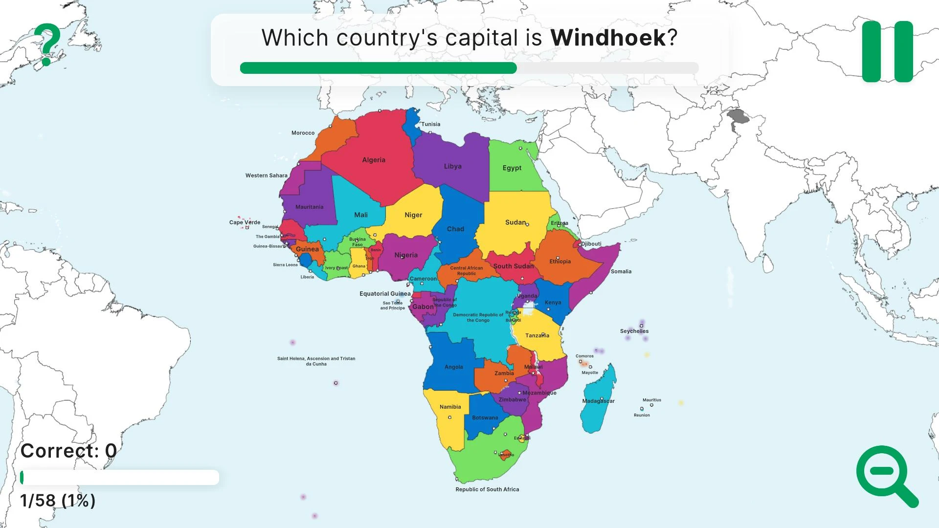 StudyGe - World Geography Quiz Screenshot 1