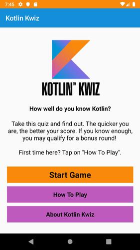 Kotlin Kwiz Скриншот 0