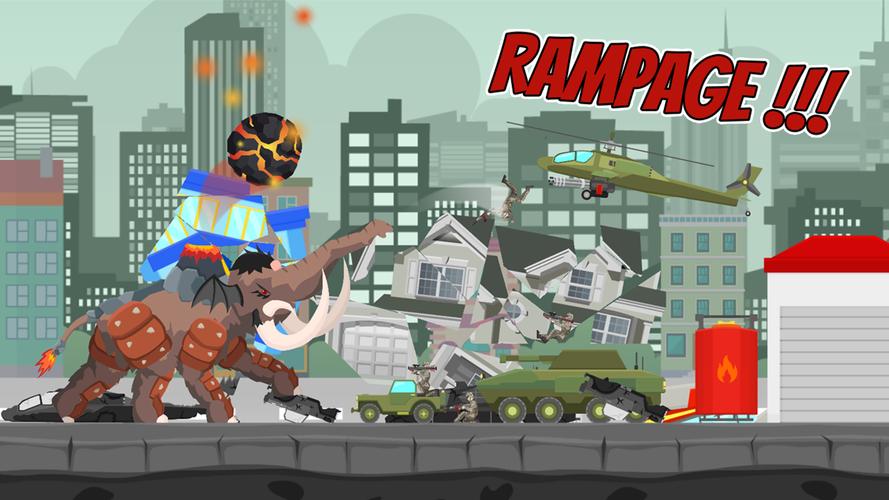 Hybrid Mammoth: City Rampage Скриншот 3