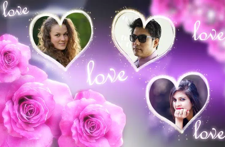 Love Photo frames Collage स्क्रीनशॉट 0