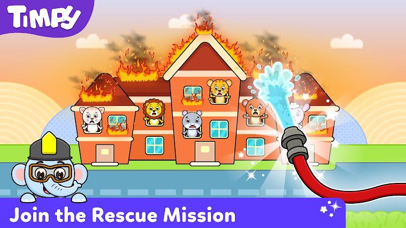 Timpy Kids Firefighter Games應用截圖第1張