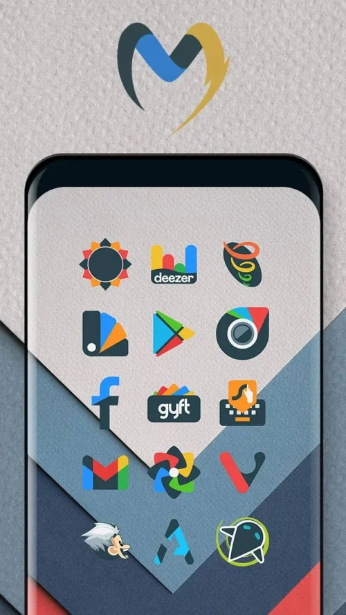 Material UI Dark Icon Pack Скриншот 1