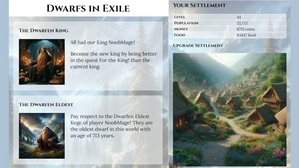 New Multiplayer Management Game, Dwarfs in Exile, Launches