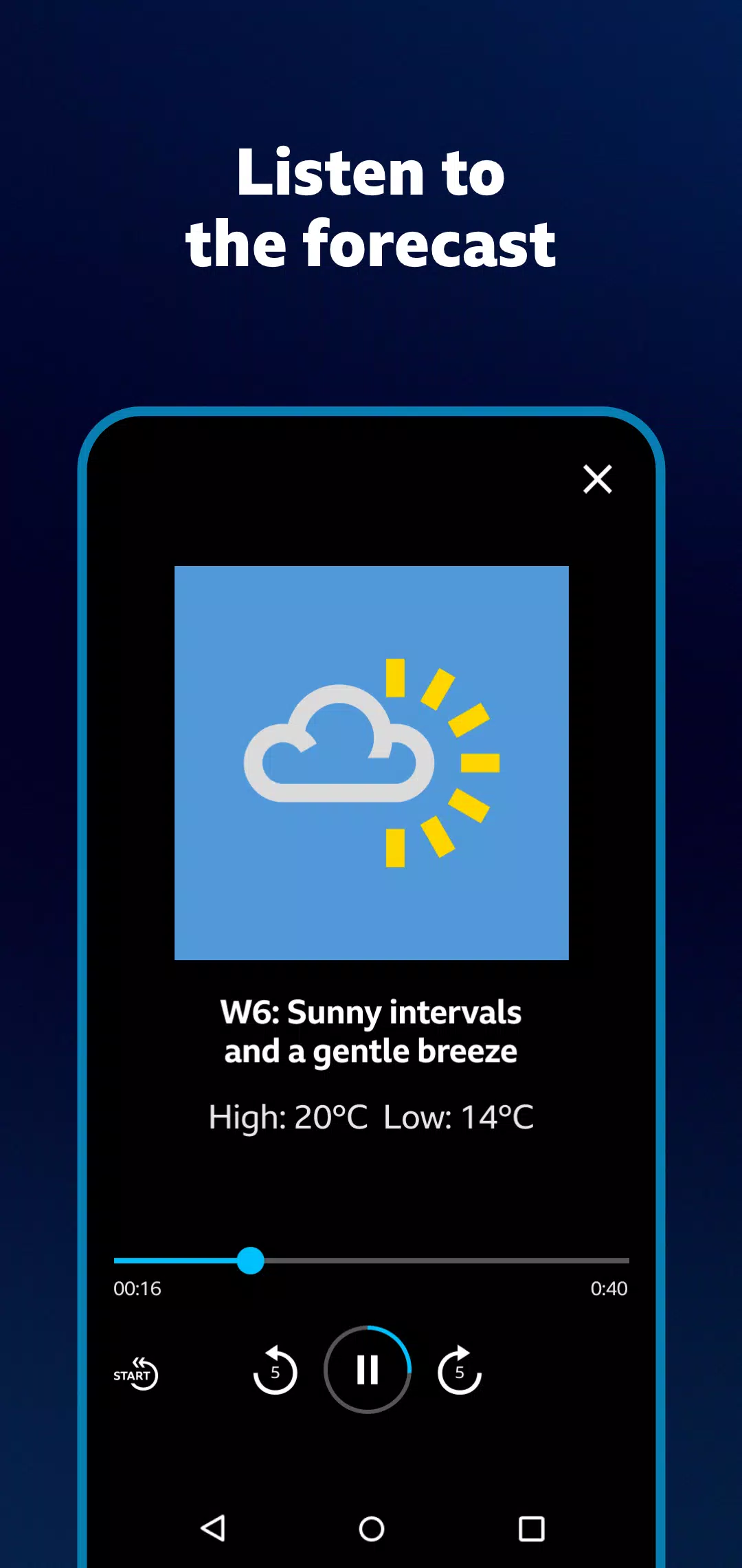 BBC Weather स्क्रीनशॉट 2