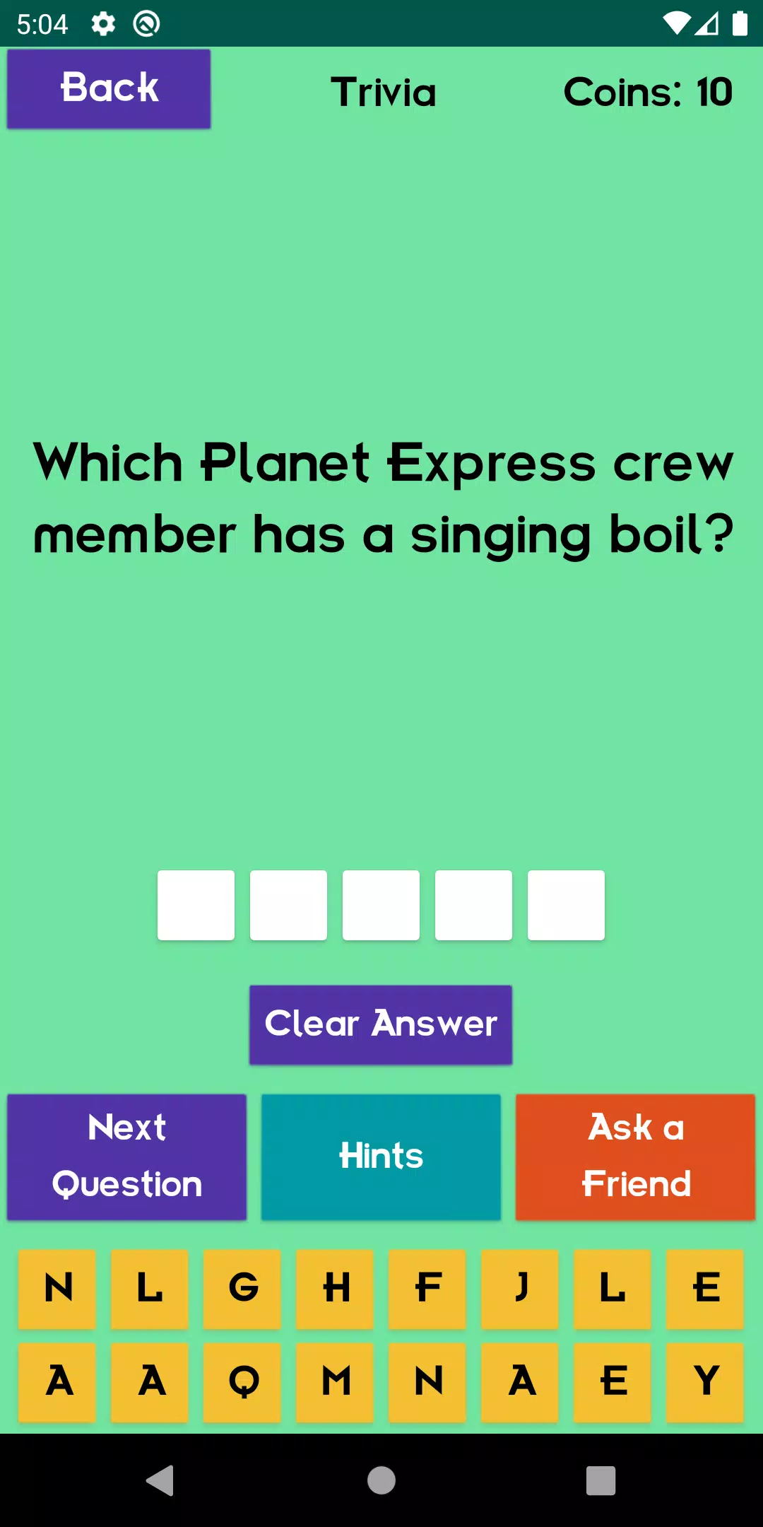 Quiz About Futurama应用截图第2张
