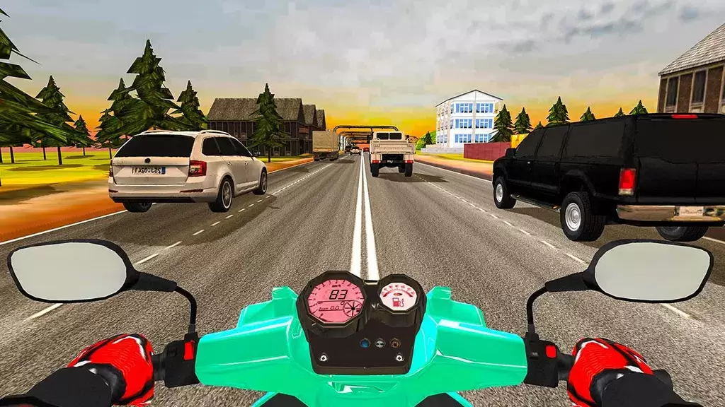 Highway Traffic Rider - 3D Bik 스크린샷 0