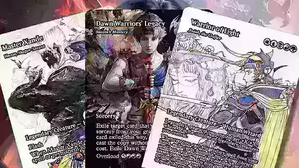 「魔法のために発表された6つのファイナルファンタジーカード：The Gathering」