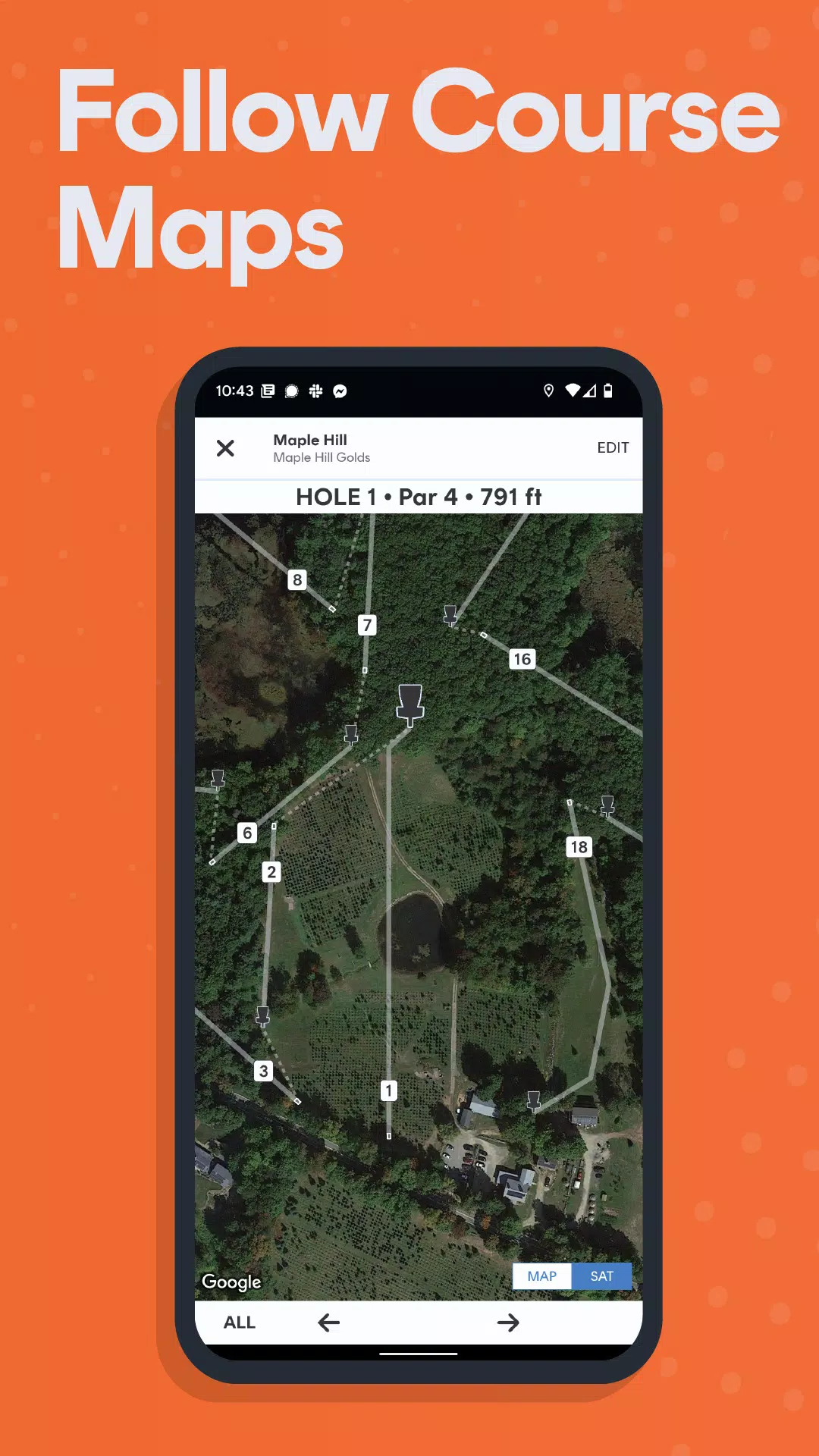 UDisc Disc Golf App स्क्रीनशॉट 1