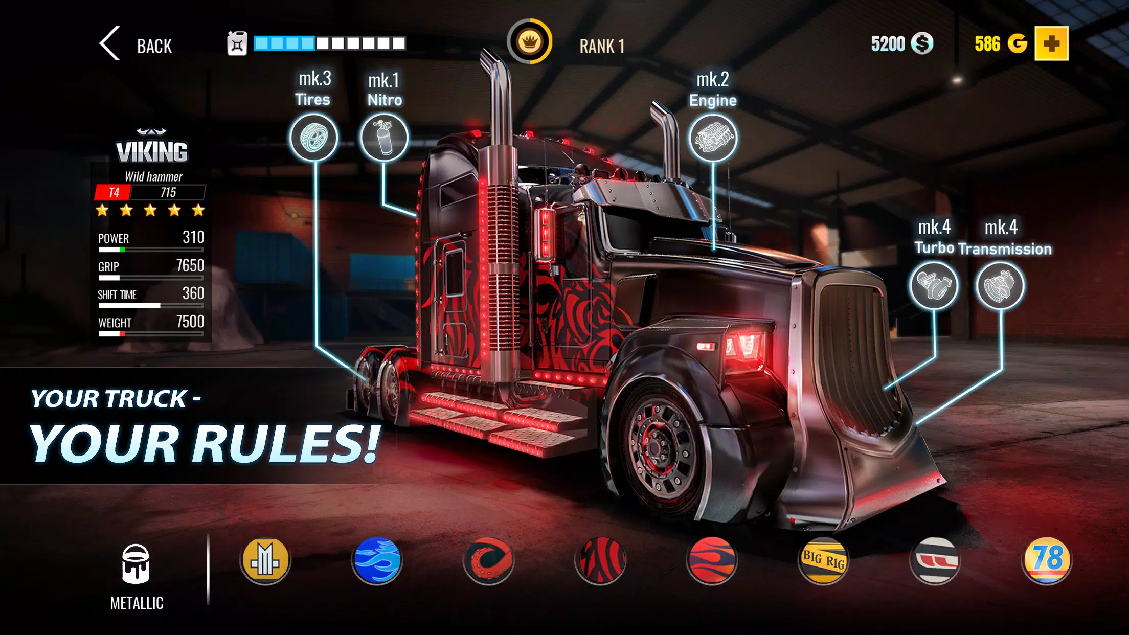 Big Rig Racing: Drag racing应用截图第0张
