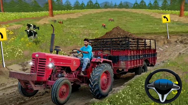 Indian Tractor Trolley Farming Screenshot 3