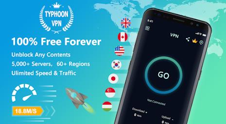 Typhoon VPN - Super Fast VPN Скриншот 0