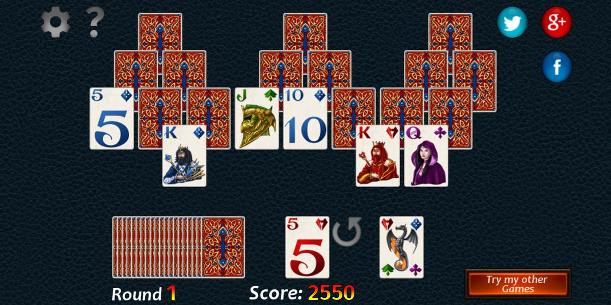 Fantasy Solitaire TriPeaks Screenshot 2