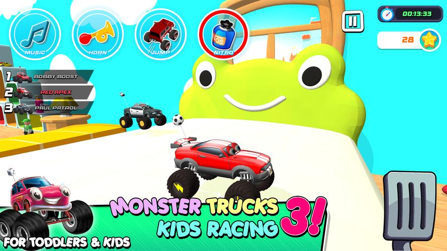 Monster Trucks Game for Kids 3 Screenshot 0