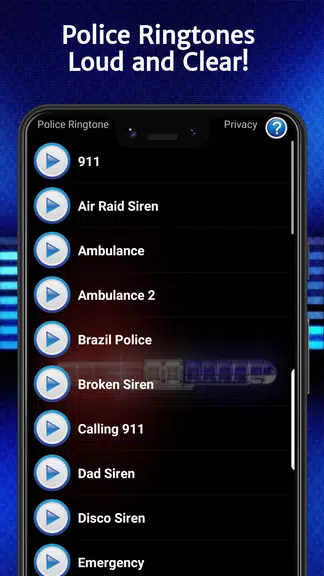 Police Ringtones Captura de pantalla 0