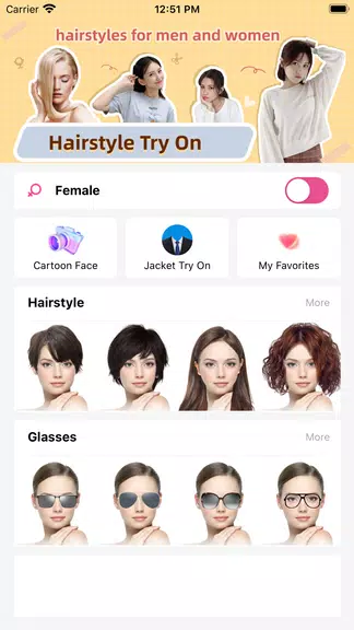 Hair Makeover-modiface・haircut Captura de tela 0