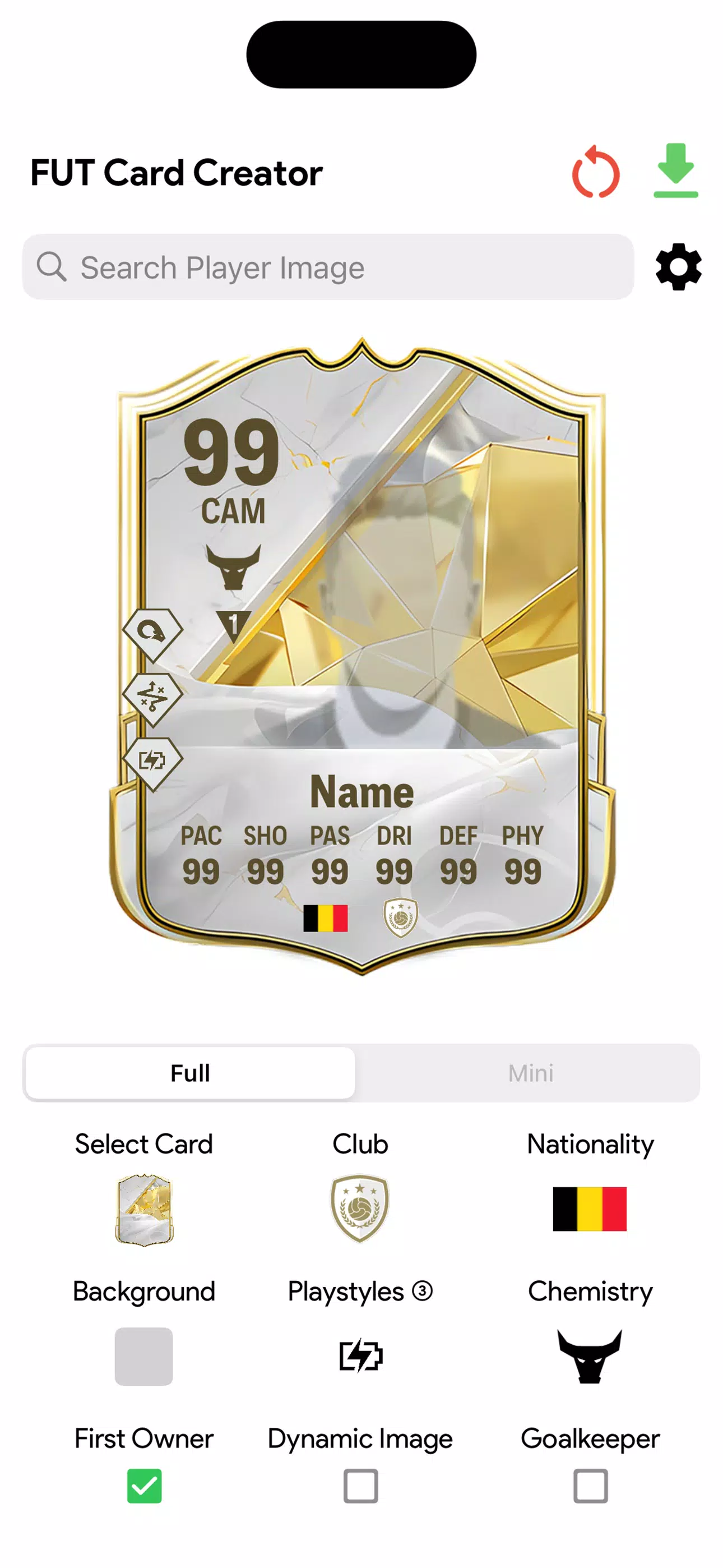 FC Card Creator 25应用截图第2张