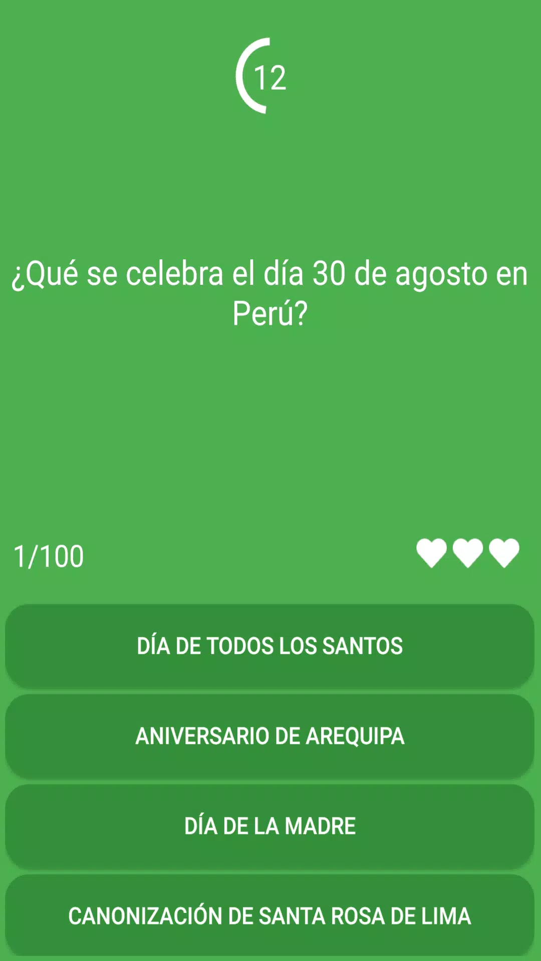 Test: ¿Cuánto sabes de Perú? 스크린샷 1