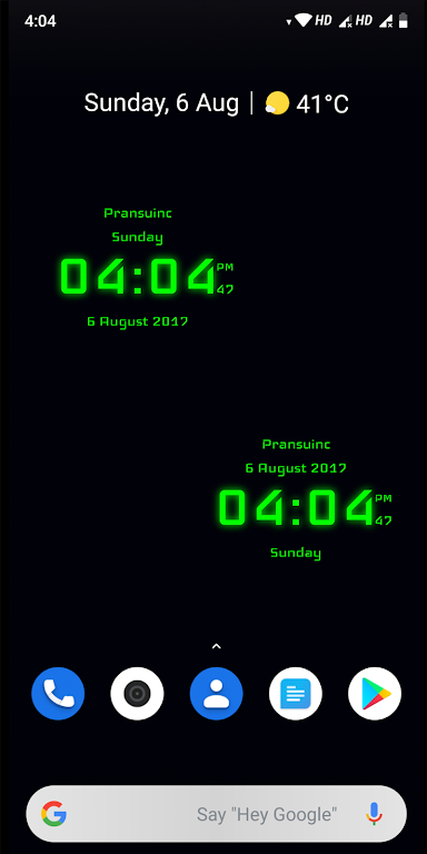 Digital Clock Captura de pantalla 0