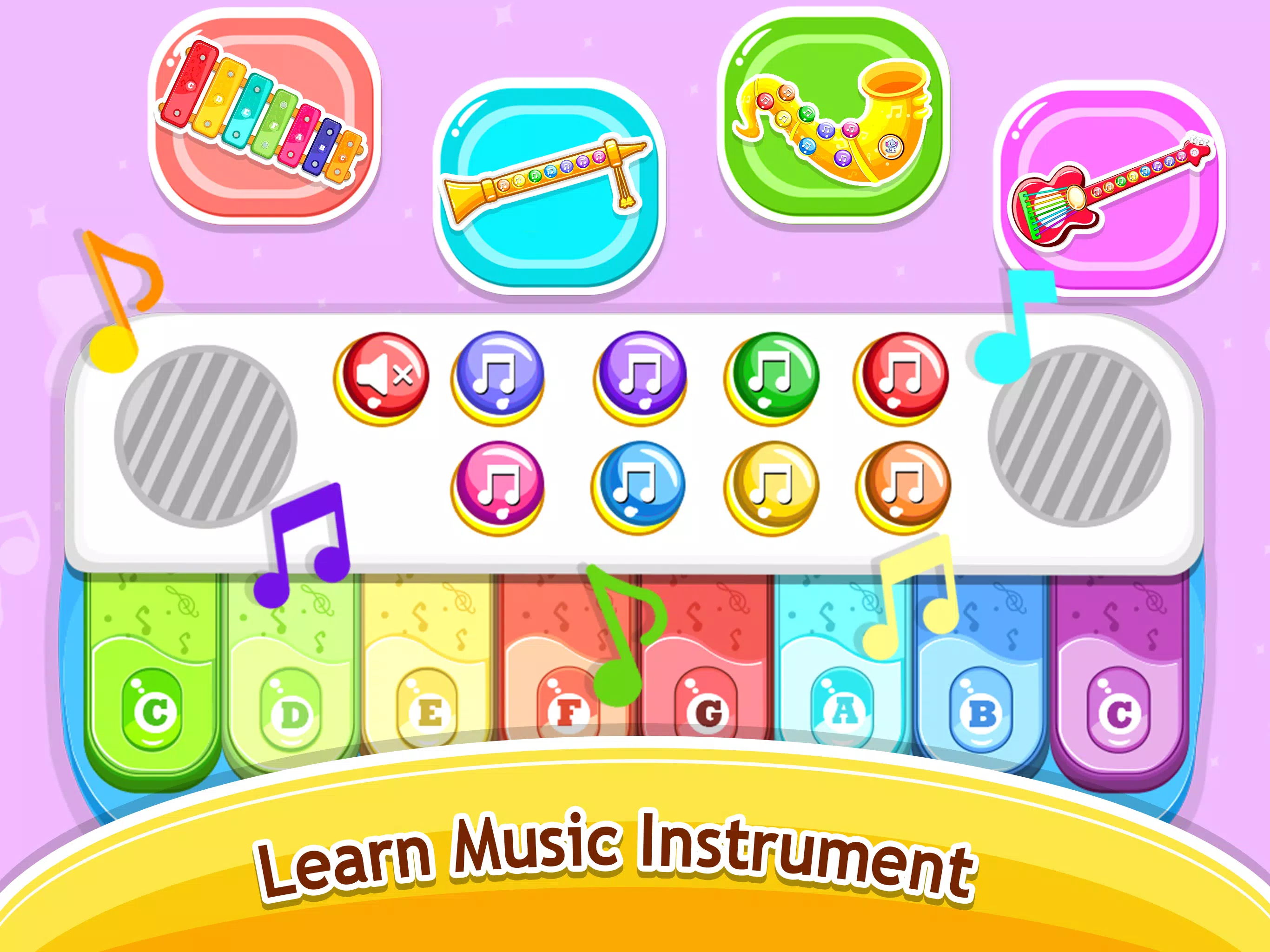 Kids Music piano - games Captura de pantalla 3