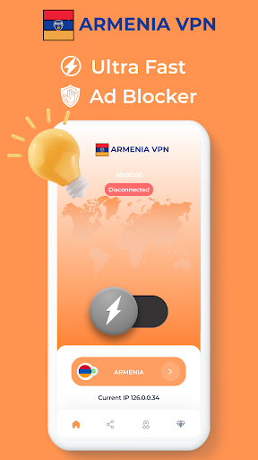 Armenia VPN - Private Proxy スクリーンショット 1