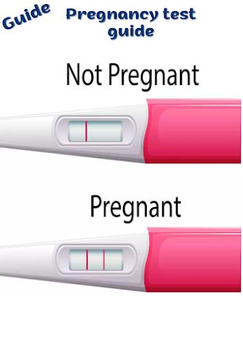 Pregnancy test &Symptoms guide Captura de tela 0