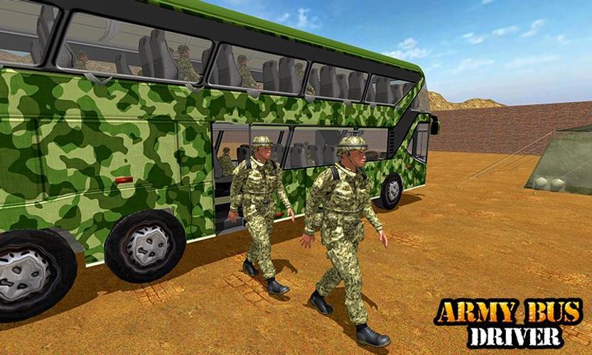 Army Bus Transporter Coach Fun Capture d'écran 3