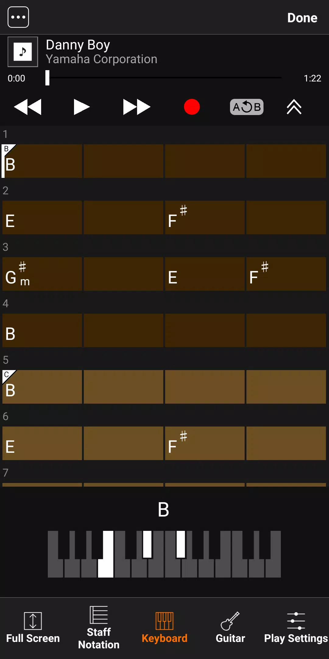 Chord Tracker應用截圖第1張