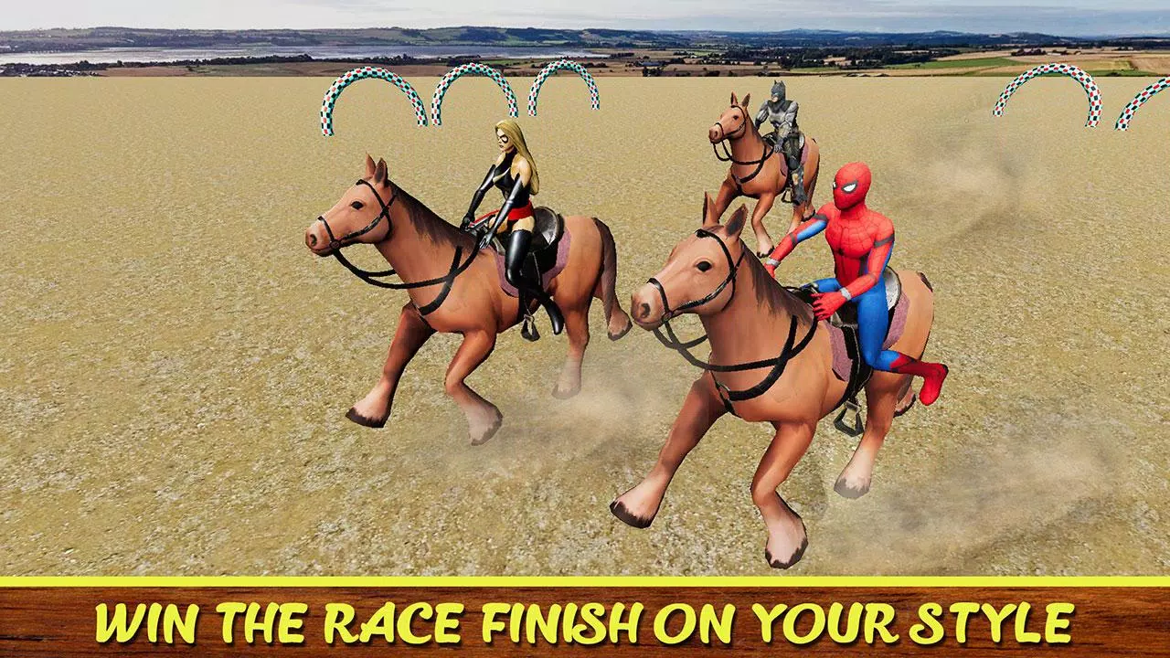 Diligent SuperHeroes Horse Riding 3d 스크린샷 3