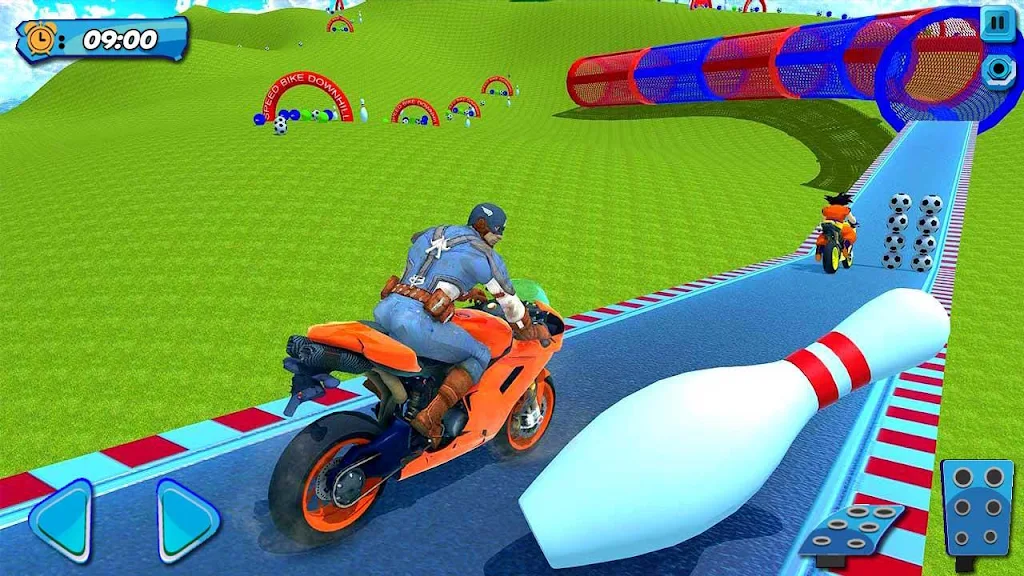 Superhero Bike Stunt Games 3D स्क्रीनशॉट 2