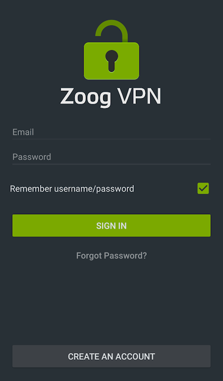 Zoog VPN スクリーンショット 1