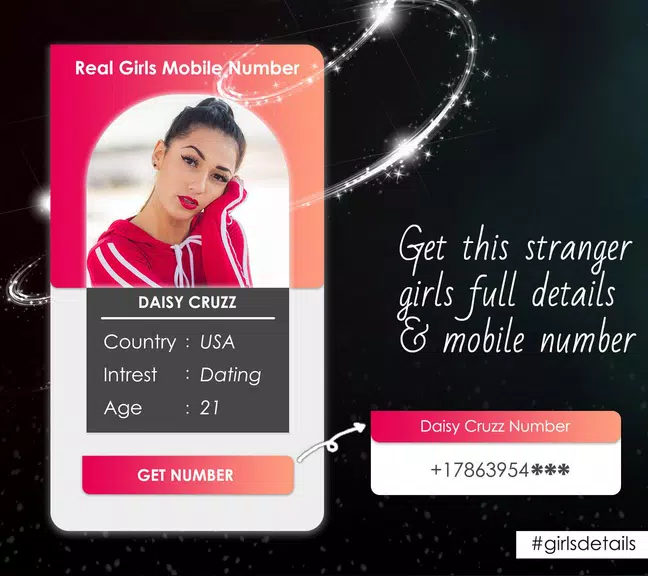 Girls Mobile Number (Girlfriend Calling Prank)應用截圖第3張