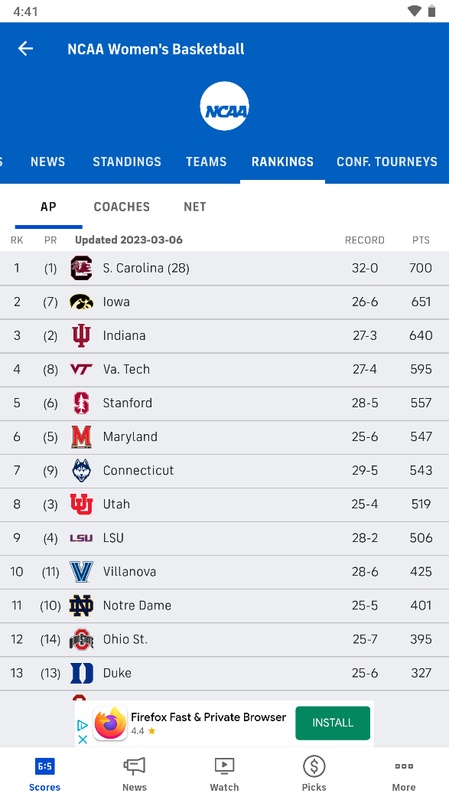 CBS Sports App: Scores & News Captura de tela 2