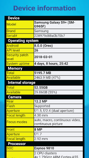 Phone Check and Test Screenshot 2