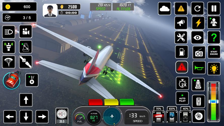 Pilot Flight Simulator Games 스크린샷 2