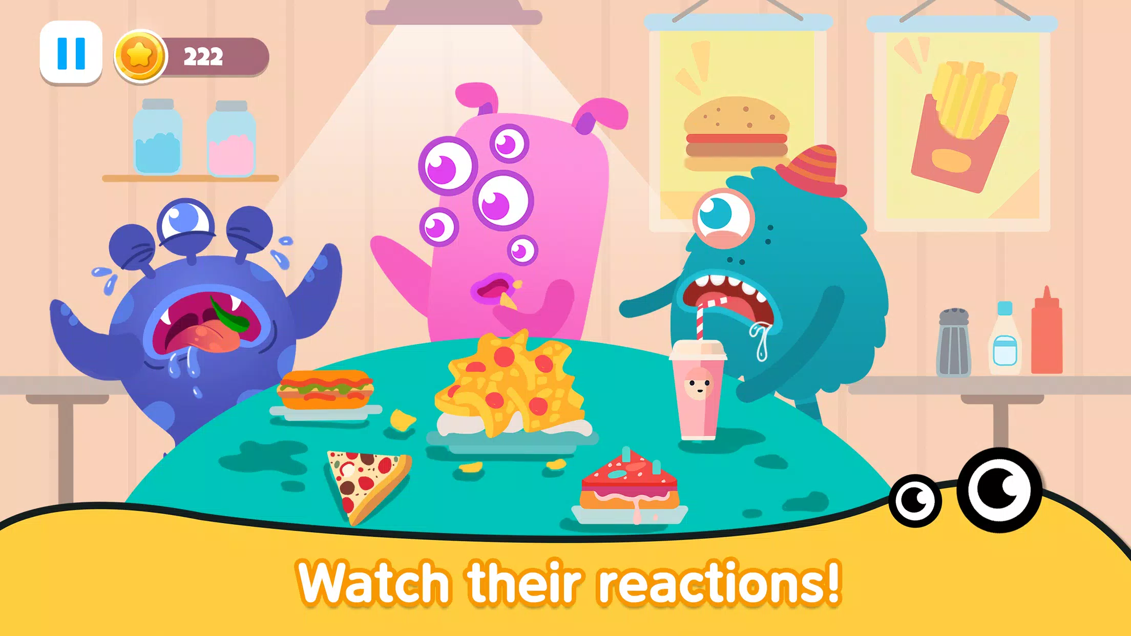 Kitchen monster games for kids Captura de tela 2