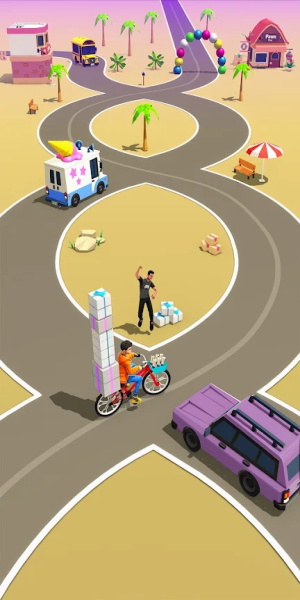 Paperboy Ticket Delivery Game スクリーンショット 1