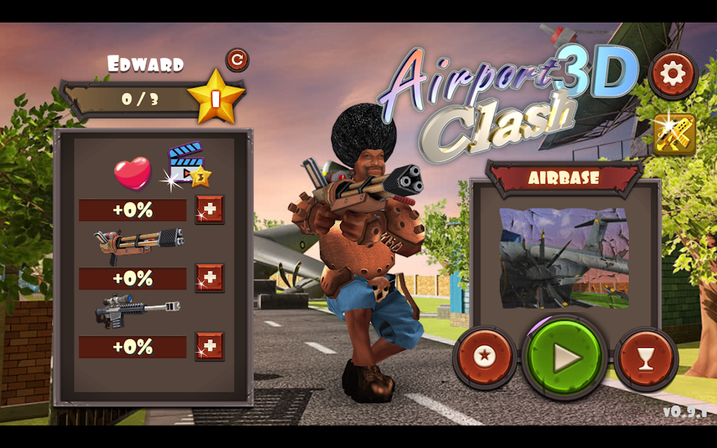 Airport Clash 3D - Minigun Sho Скриншот 0