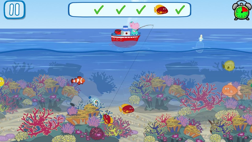 Lustige Kinder Fischen Spiele Screenshot 2