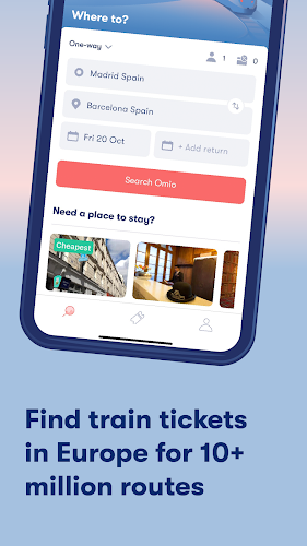 Omio: Train and bus travel app Screenshot 3