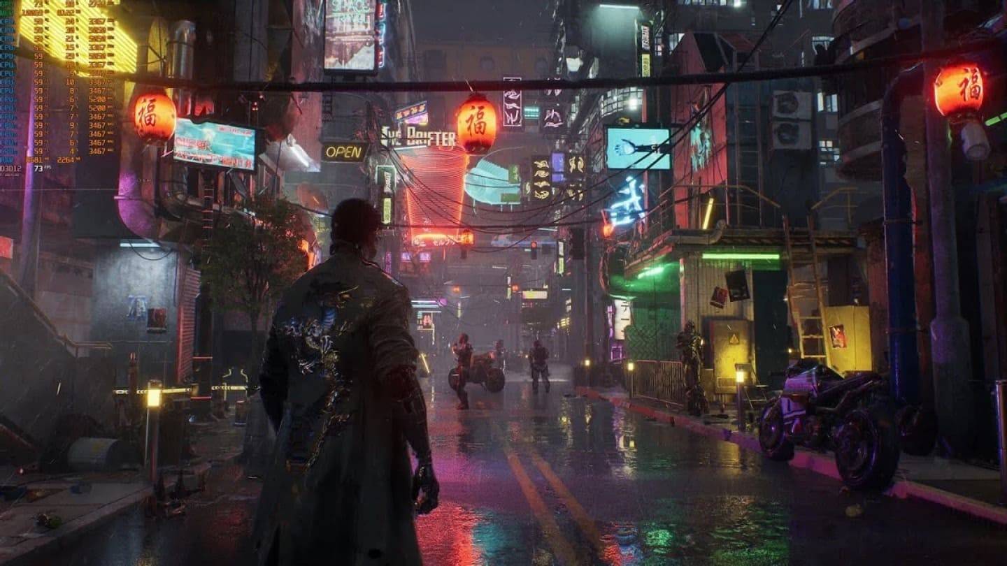 Unreal Engine 5.5 Tech Demo bietet einen Einblick in eine futuristische Cyberpunk -Metropole