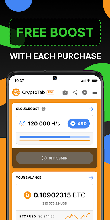 CryptoTab Browser Pro Level Captura de pantalla 0