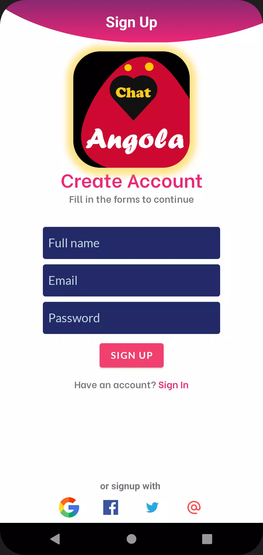 Angola dating app chat rooms Скриншот 0
