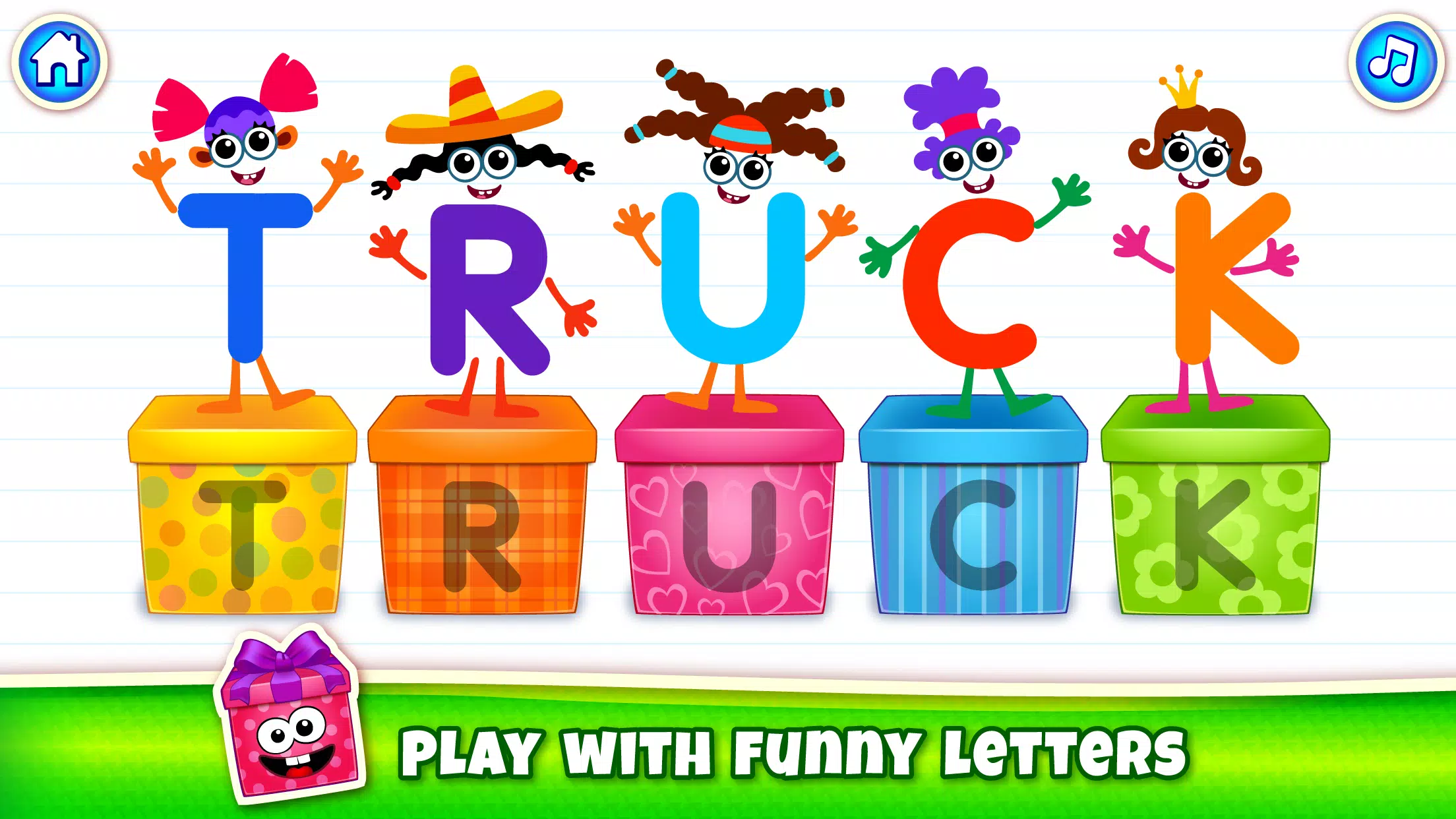 Bini ABC Kids Alphabet Games! Screenshot 2