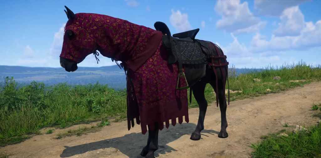 Kingdome Come Deliverance 2馬穿上紅色裝甲