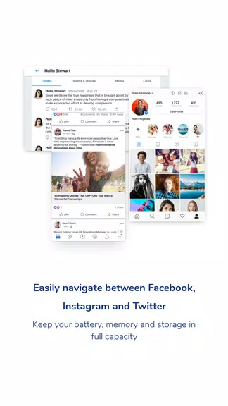 Social One - Facebook, Instagr Captura de pantalla 1